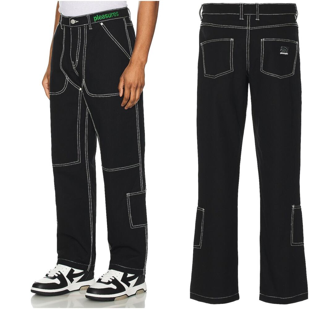 PLEASURES Men's Ultra Utility Pants in Black size 32